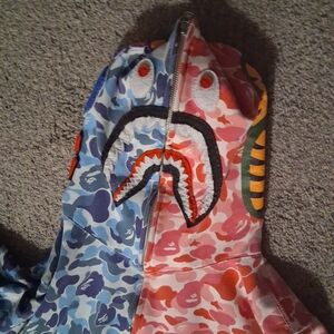 Bape Light Pink Zip-Up Hoodie